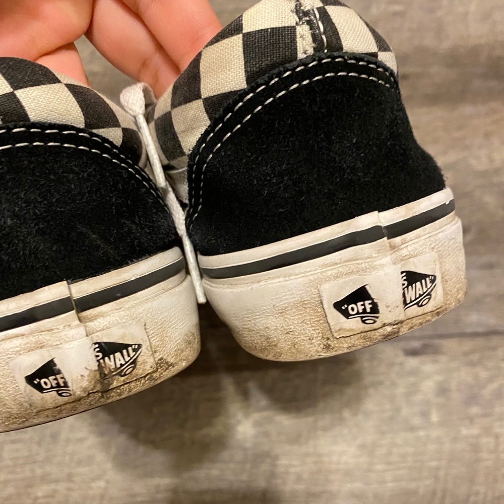 checkered old skool vans